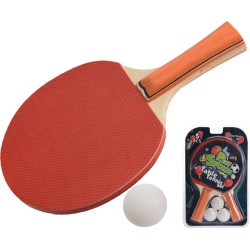 RAQUETAS TENIS MESA SET2+BOLAS