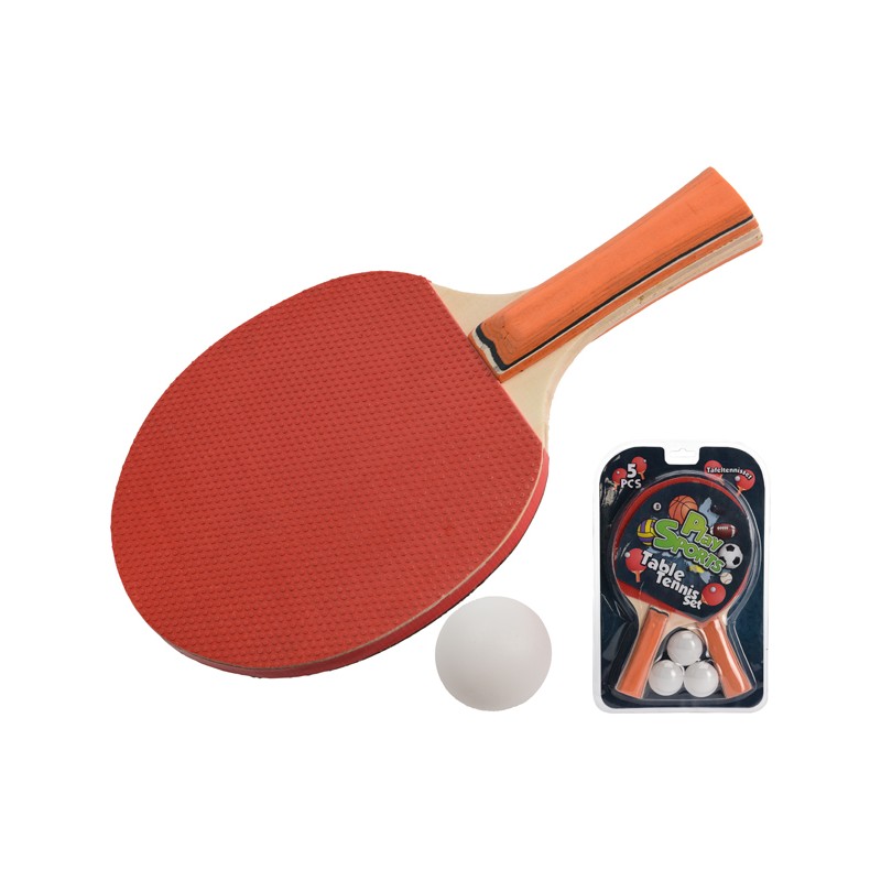 RAQUETAS TENIS MESA SET2+BOLAS