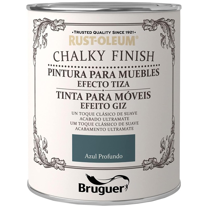 PINTURA MUEBLES TIZA AZUL PROF