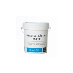 PINTURA PLASTICA BLANCA MATE