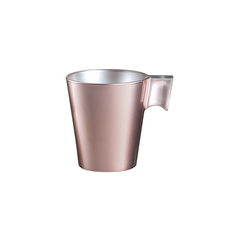 TAZON MUG VIDRIO F.LONGO ROSA