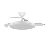 VENTILADOR TECHO C/LUZ 3 ASPAS RETRACTIL BLNC