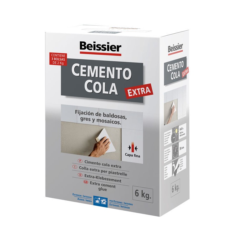 CEMENTO COLA PORCELANICO C1 EXTRA GRIS