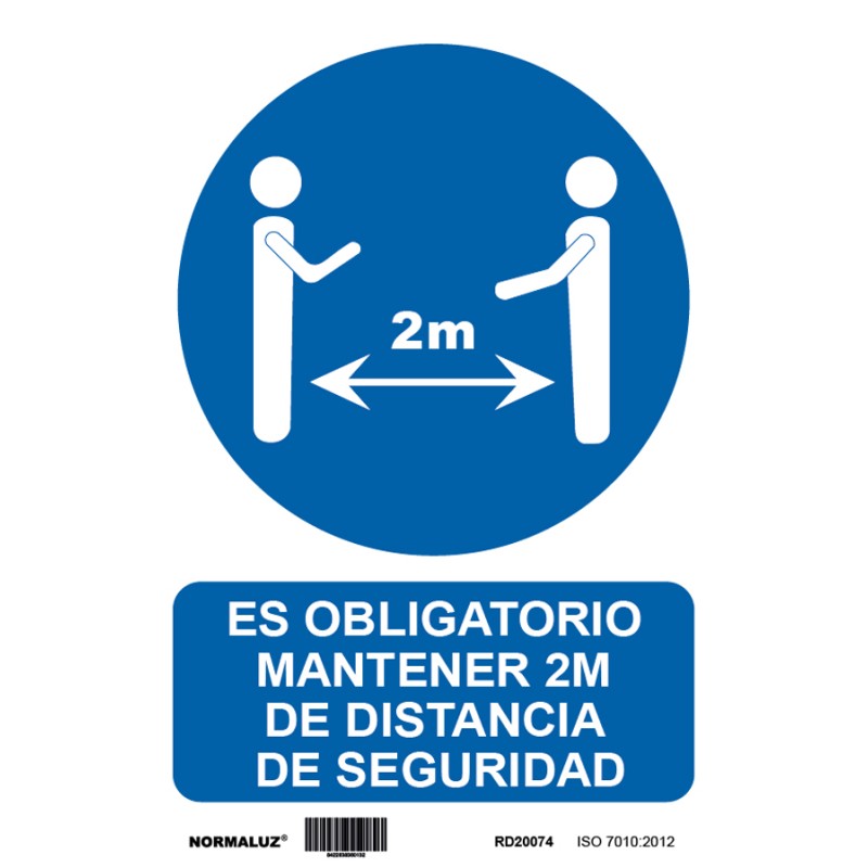 OBLIGA DISTANCIA 2M SEGURIDAD