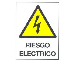 SEÑAL FIJA PVC RIESGO ELECTRIC