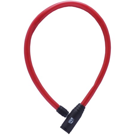 CANDADO CABLE BICI JUNIOR ROJO