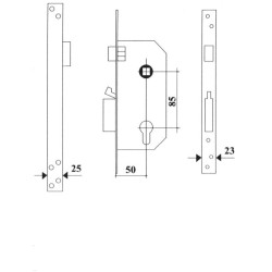 CERRADURA SEGURIDAD LT T10