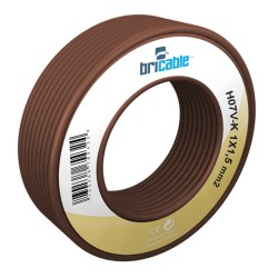 CABLE LINEA UNIPOLAR FLEXIBLE 1x1.5 MARRON