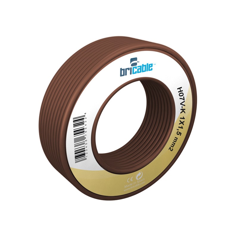 CABLE LINEA UNIPOLAR FLEXIBLE 1x1.5 MARRON