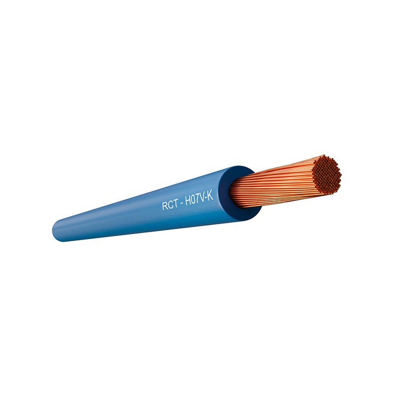 CABLE LINEA FLEXIBLE AZUL H07V-K CPR R/200