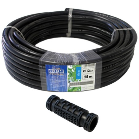 TUBERIA C/GOTEROS INTEGRADOS R/25 NEGRO