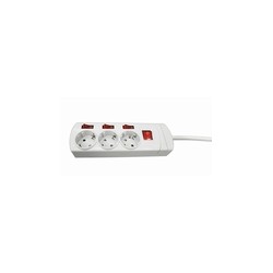 BASE MULTIPLE 3 T C/INTERRUPTOR INDEPENDIENTES