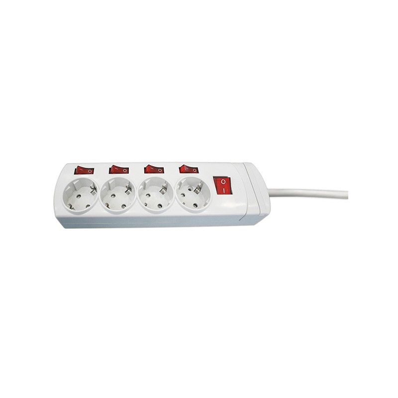 BASE MULTIPLE 4 T C/INTERRUPTOR INDEPENDIENTES