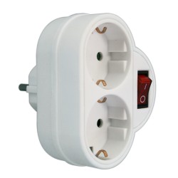 ADAPTADOR 2T C/INTERRUPTIOR 16A