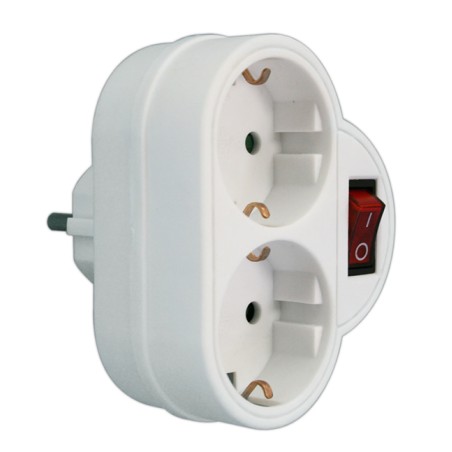 ADAPTADOR 2T C/INTERRUPTIOR 16A