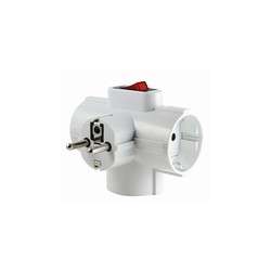 ADAPTADOR 3T C/INTERRUPTIOR 16A