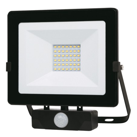 FOCO LED NEGRO IP65 C/SENSOR