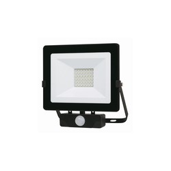 FOCO LED NEGRO IP65 C/SENSOR