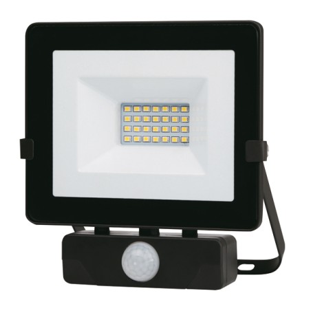 FOCO LED NEGRO IP65 C/SENSOR