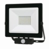 FOCO LED NEGRO IP65 C/SENSOR