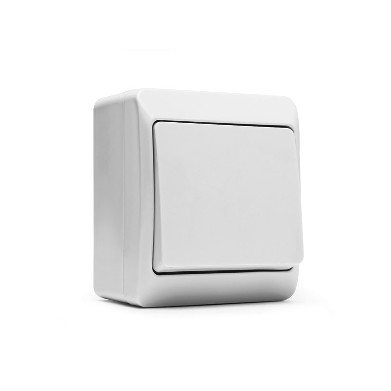 CONMUTADOR SUPERFICIE BLANCO ESTANCO IP54