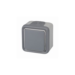 PULSADOR SUPERFICIE IP55 GRIS