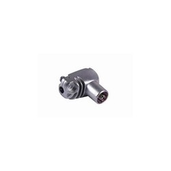 CONECTOR TV ACODADO H METALICO