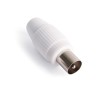 CONECTOR ANTENA COAXIAL MACHO RECTO PVC