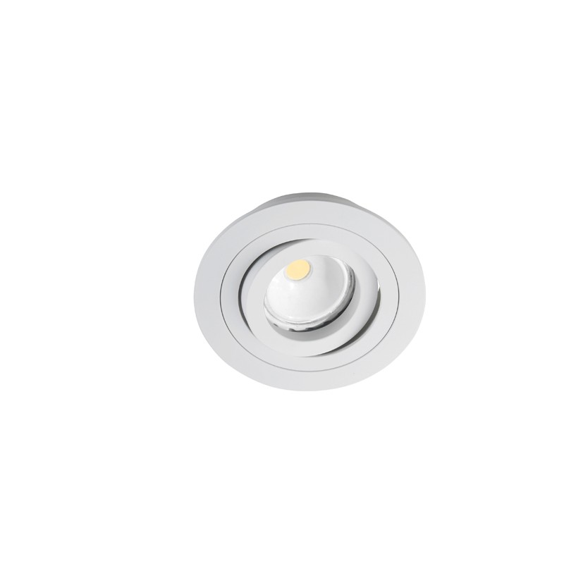 FOCO LED ORIENTABLE REDONDO BLANCO