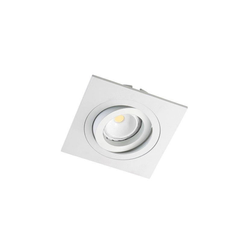 FOCO LED ORIENTABLE CUADRADO BLANCO