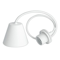 COLGANTE LAMPARA MAX 60W 1M BLANCO