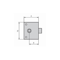 PICAPORTE SOBREPONER ESMALT 8MM