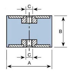 SOPORTE CIL HEMBRA M-6