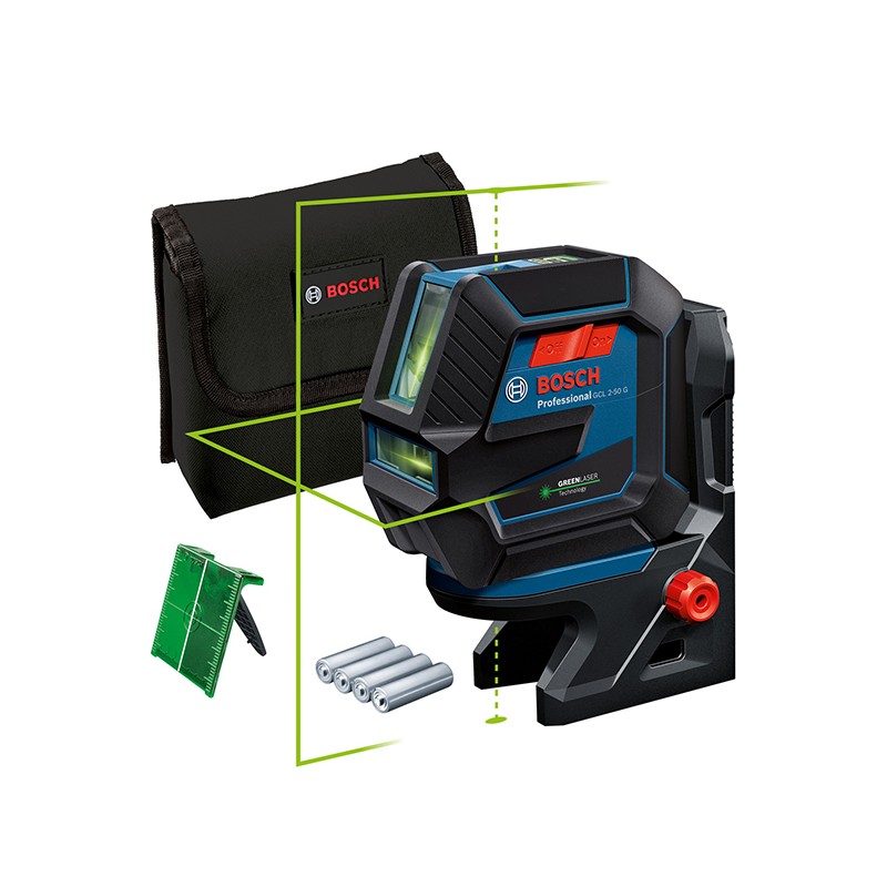 NIVEL LASER AUTO CRUZ VERDE+RM10