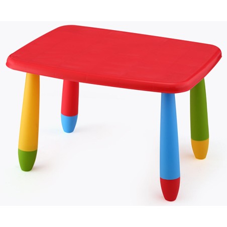 MESA INFANTIL RECTANGULAR ROJA