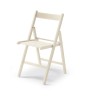 SILLA PLEGABLE MADERA BLANCO