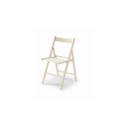 SILLA PLEGABLE MADERA BLANCO