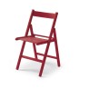 SILLA PLEGABLE MADERA ROJO