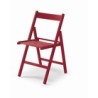 SILLA PLEGABLE MADERA ROJO