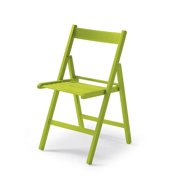 SILLA PLEGABLE MADERA VERDE