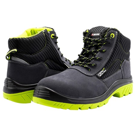 BOTA PIEL SERRAJE +COMP S1P GRIS