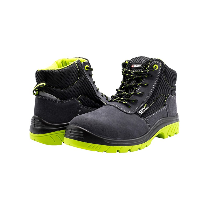 BOTA PIEL SERRAJE +COMP S1P GRIS