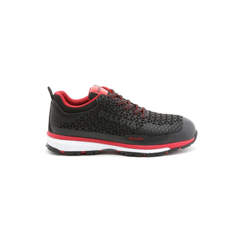 ZAPATO DEPORTIVO S3 NEGRO-ROJO