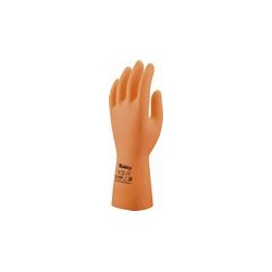 GUANTE LATEX INDUSTRIAL NARANJA