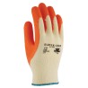 GUANTE POLIESTER LATEX NARANJA