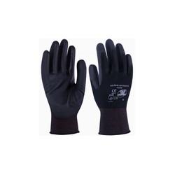 GUANTE NYLON NEGRO PU