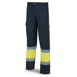 PANTALON A.VISIBILIDAD AMARILLO AZUL