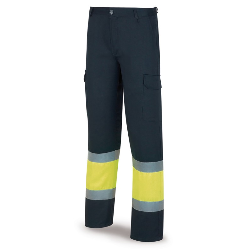 PANTALON A.VISIBILIDAD AMARILLO AZUL