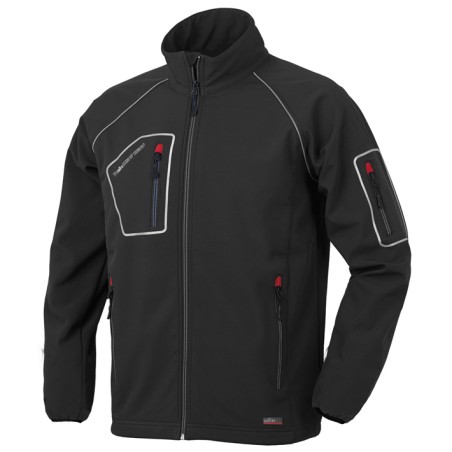 CHAQUETA SOFTSHELL 4B NEGRA