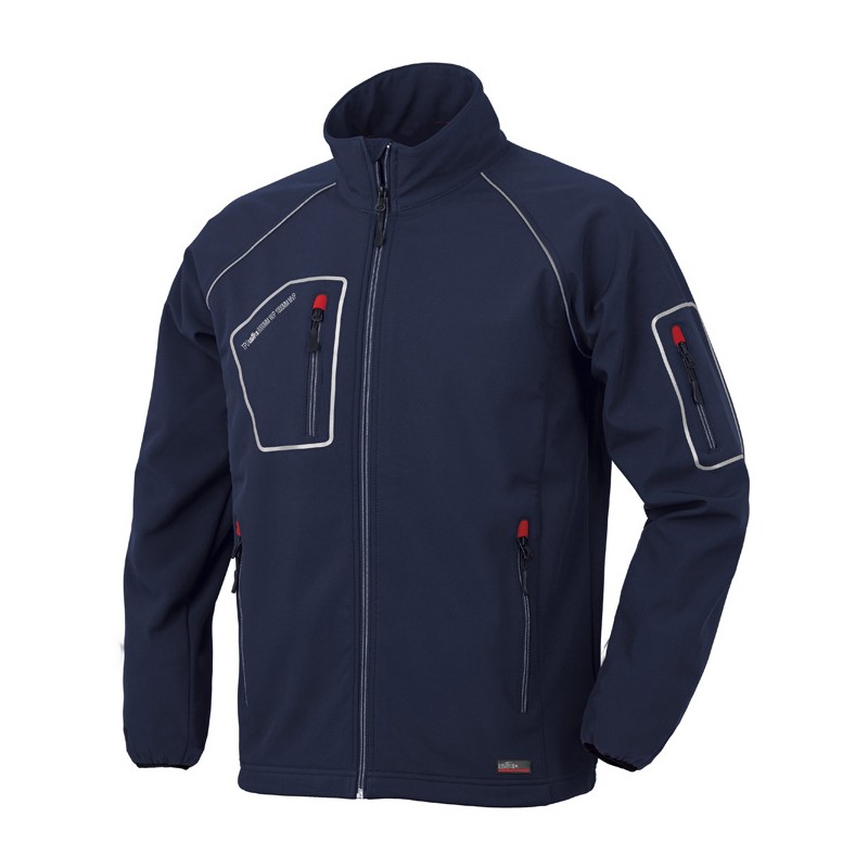 CHAQUETA SOFTSHELL 4B AZUL